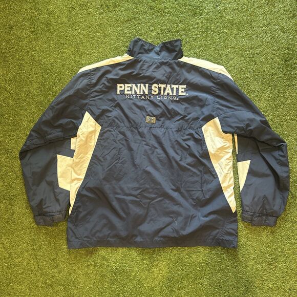 VTG Penn State Nittany Lions NCAA Colosseum Barrier Wind Navy  Zip Jacket Large - Picture 11 of 12